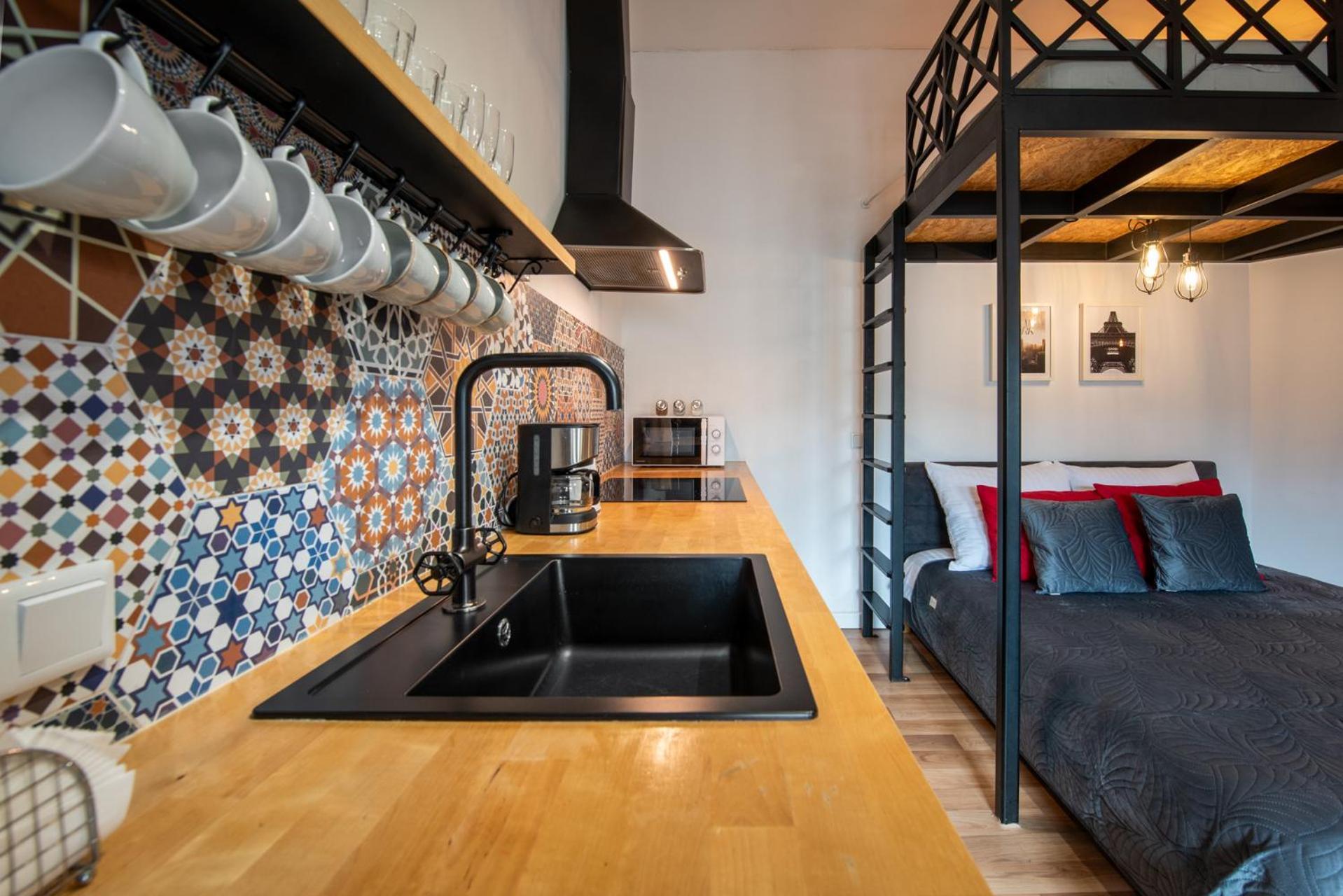Modern Apartment Arizona Studio Old Town Dietla Balcony Krasków Exterior foto