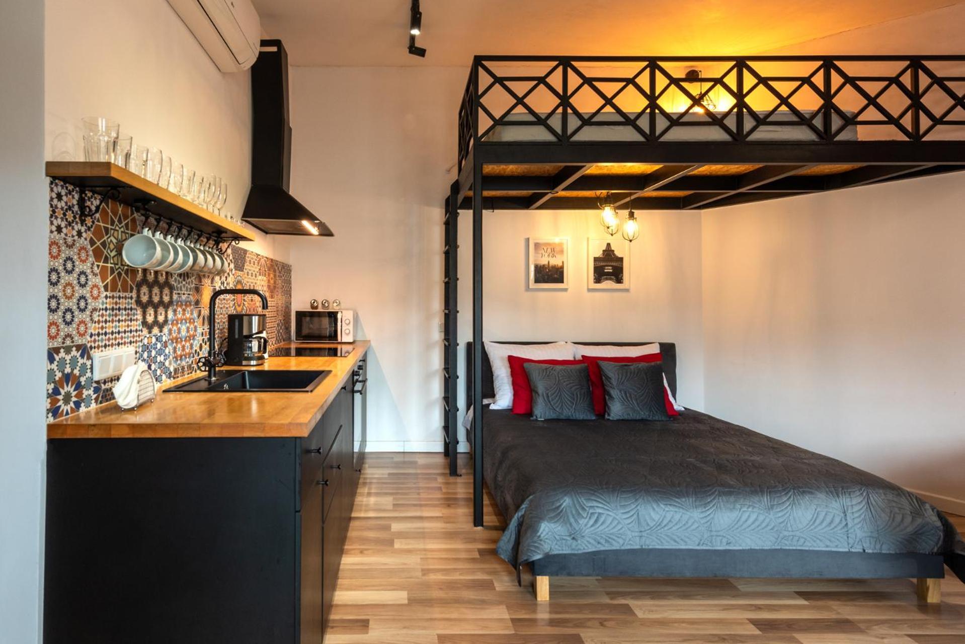 Modern Apartment Arizona Studio Old Town Dietla Balcony Krasków Exterior foto
